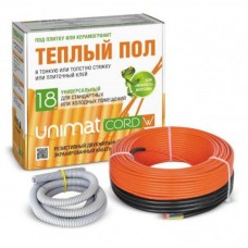 Теплый пол кабельный UNIMAT CORD 18W-60 (1,08кВт/5,4-8,3м2)