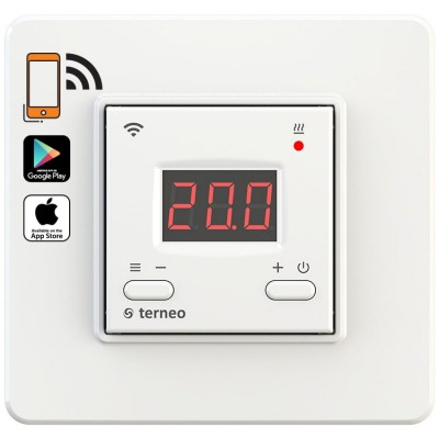 Терморегулятор TERNEO AX Unic (Встраиваемый, кнопочный 3 кВт), Wi Fi